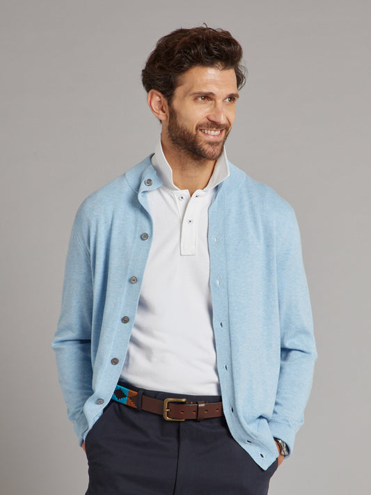 Standish Cardigan - Steel Blue