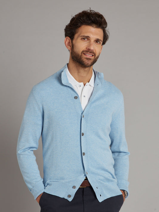 Standish Cardigan - Steel Blue