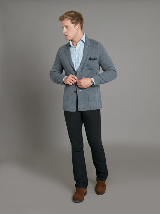 Fine Merino Wool Cardigan - Derby